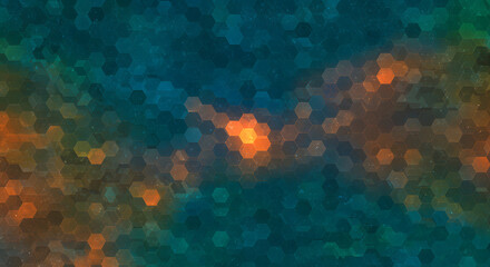 Obraz premium Hexagons pattern. Geometric abstract background with simple hexagonal elements. Medical, technology, or science design.