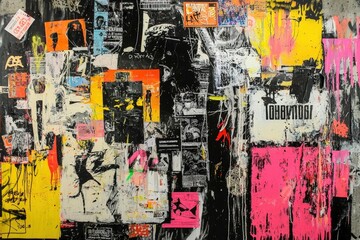 Fototapeta premium Mixed Media Artworks Highlighting Art and Commerce
