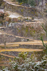 岐阜県中津川市　冬の苗木城