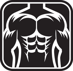 Bodybuilder silhouette