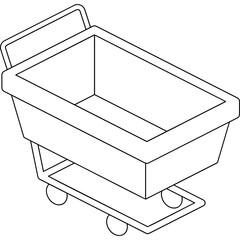 Supermarket Trolley Icon