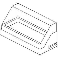 Meat Showcase Fridge Icon