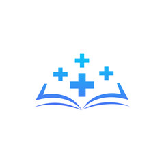 Obraz premium Medical Book Knowledge, Health Education, Crosses, Learning, Healthcare
