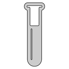 test tube icon with white background medicine lab