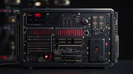 High-resolution 3D digital screen interface with floating UI elements, glowing data, and futuristic patterns in the background, symbolizing a cyber technology future.

