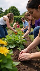 Community gardening promotes connections and sustainability through collective cultivation efforts