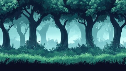 Mystical Forest Scenery