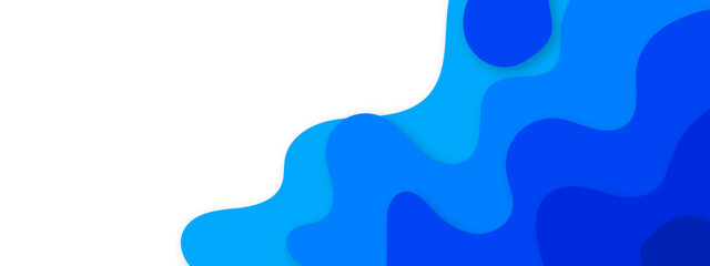 Abstract blue curve background 