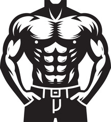 Bodybuilder silhouette