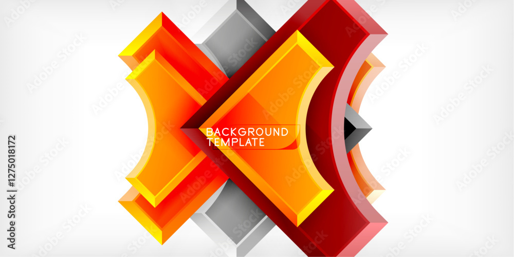 Aufkleber Geometric design abstract background - circles and triangles