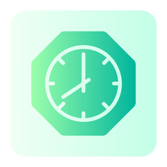 Wall Clock gradient icon