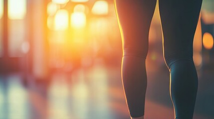 A person stretching during warm-up, embodying focus and preparation for fitness.