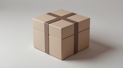 Obraz premium Elegant Gift Box with Ribbon: Perfect for Celebrations and Presentations