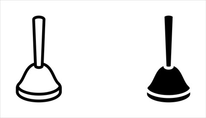 Plunger icon set. Plunger sign. for mobile concept and web design on white background