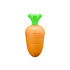  3D icon render carrot 