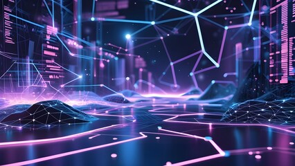 fiber optics background with lots of light spots