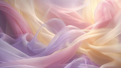 Obraz premium soft and dreamy abstract background with a blend of pale pink, lavender and cream yellow gradients