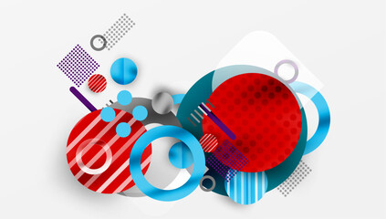 Fototapeta premium Abstract background - layered geometric shapes with smooth gradients and transparency