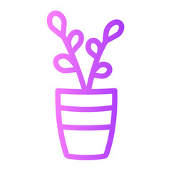 Plant  gradient icon