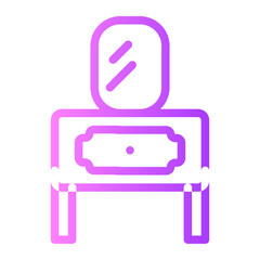 Dressing Table  gradient icon