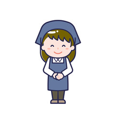 Obraz premium 清掃員／女性 01