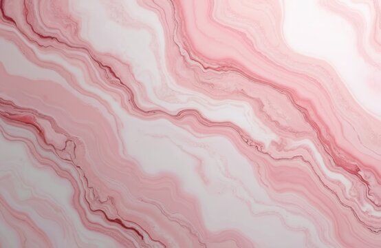 Abstract pink marble background texture. Fluid rose color waves pattern on stone surface. Luxury interior decorative backdrop, wall design for elegant projects.