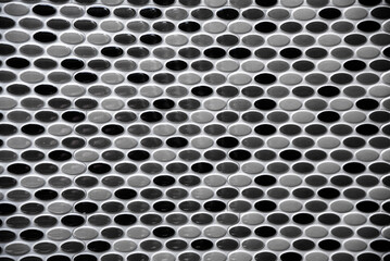 Seamless black and white oval texture