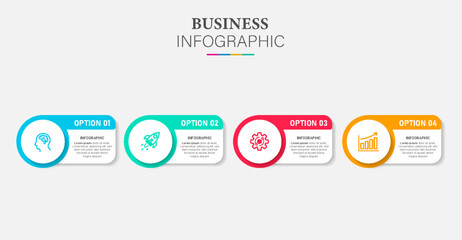 Process columns infographic. Business steps chart, workflow layout diagram and way from idea to income vector presentation concept