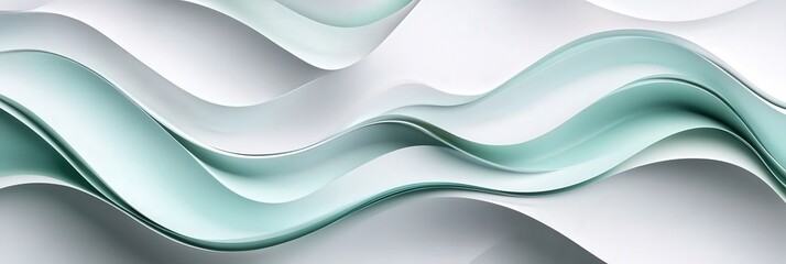 Fototapeta premium Abstract wavy layers, flow & backdrop. Use for modern design, texture or background