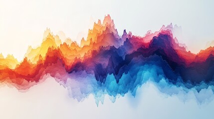 Obraz premium Illustration of Ichimoku trade cloud on a white background, showing a complex trading pattern, symbolizing market analysis, stock trading, and financial chart indicators, ideal for trading strategies.