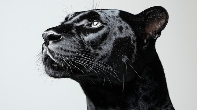 Majestic Black Panther Portrait  Wild Cat  Big Cat  Feline  Animal  Wildlife  Nature  Pred