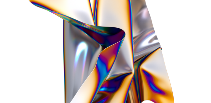 Chromatic Fusion: Where Colors Converge in a 3D Background - Powered by Adobe