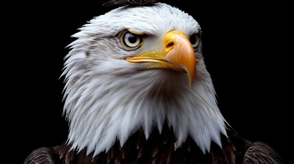 Obraz premium Majestic Bald Eagle Portrait Wildlife Bird Nature Closeup