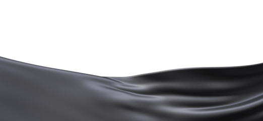 Black Silk Drape, Elegant Fabric