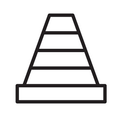 Traffic Cone Outline Icon