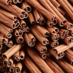 Close-up of Aromatic Cinnamon Sticks
