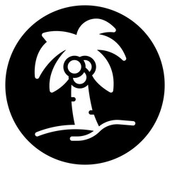 date palm glyph icon