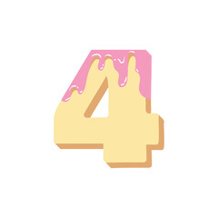 Y2K Pink Glaze Alphabet and Number