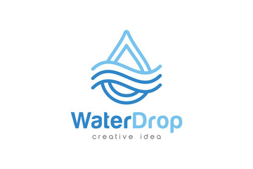 Creative Water Logo Design Template