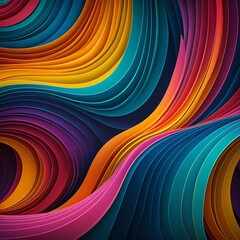 Fototapeta premium Abstract Colorful Wave Background