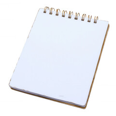 Small Spiral-Bound Notepad Showcasing Pages on White