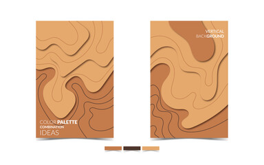 VERTICAL BACKGROUND 116 WITH BOHEMIAN WARM EARTHY TONES, RUSTIC DESIGN