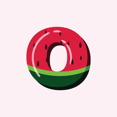 Watermelon Alphabet and Number