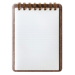 Textured Brown Cover Notepad with Spiral Binding