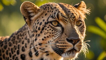 Obraz premium Majestic Leopard Close-Up