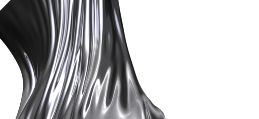 Silver Fabric Drape Abstract Background