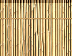 Seamless Bamboo Fence Texture