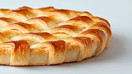 Fototapeta premium Freshly baked pastry on a clean white surface with soft natural lighting