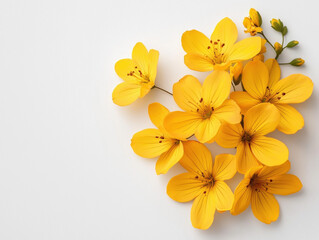 Naklejka premium Transform Your Landscape with a Stunning Hedge of Vibrant Yellow Flowers: A Cheerful Burst of Color for Gardens and Outdoor Spaces