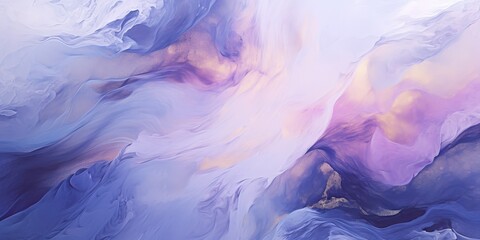 Fototapeta premium Artistic purple, blue, and gold fluid ink wash background for wallpaper, posters, or graphics